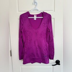 The North Face floral hooded top small